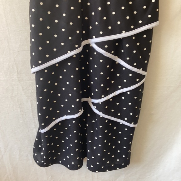 Vintage Ladies Polka Dot Dress Made In Paris - Picture 3 of 5